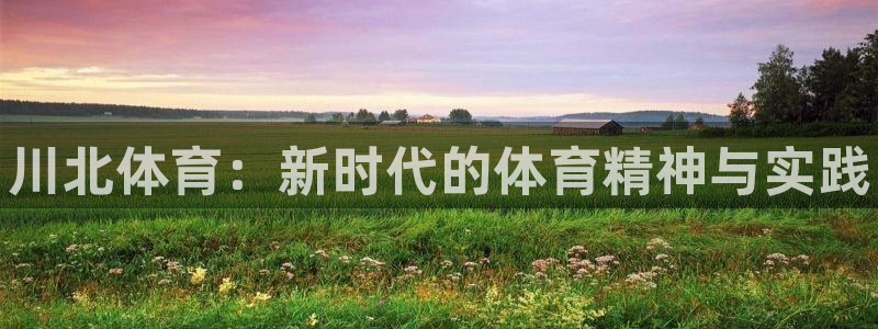 3377体育官方正版app集团简介：川北体育：新时代