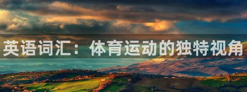 3377体育官网下载是干嘛的公司：英语词汇：体育运动